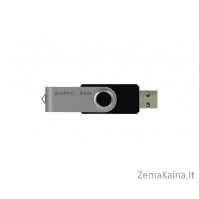 Goodram UTS2 USB atmintukas 64 GB USB A tipo 2.0 Juoda, Sidabras 3