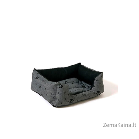 GO GIFT Šunų lova L - grafitas - 65x45x15 cm