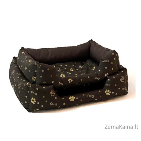 GO GIFT Šunų lova XL - rudos spalvos - 75x55x15 cm