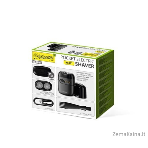 Golarka elektryczna podróżna USB MAESTRO MR-671 1