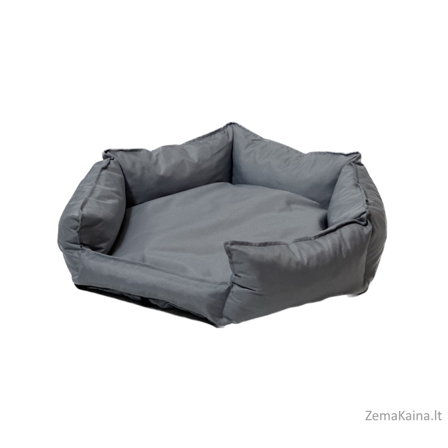GO GIFT Šešiakampis pilkas XXL - gultas gyvūnams - 90 x 63 x 16 cm