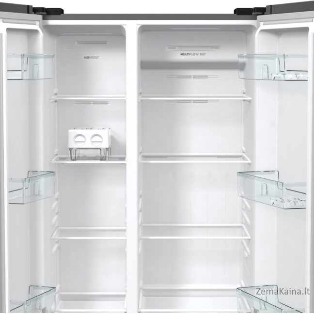 Gorenje NRR9185EAXL dviduris šaldytuvas-šaldiklis Pastatomi 550 L E Sidabras 14