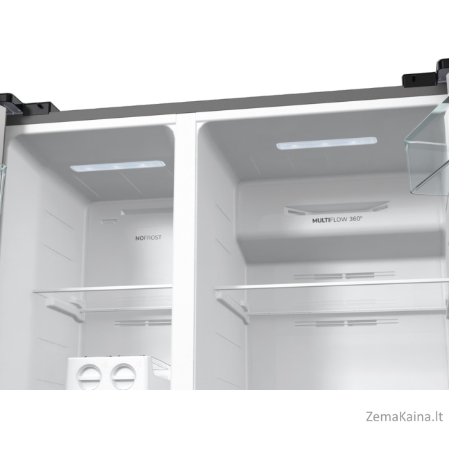 Gorenje NRR9185EAXL dviduris šaldytuvas-šaldiklis Pastatomi 550 L E Sidabras 18