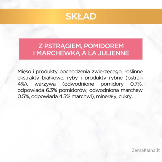 GOURMET A la Carte Chicken, Trout, Beef, and Fish - šlapias kačių maistas - 4 x 85 g 7