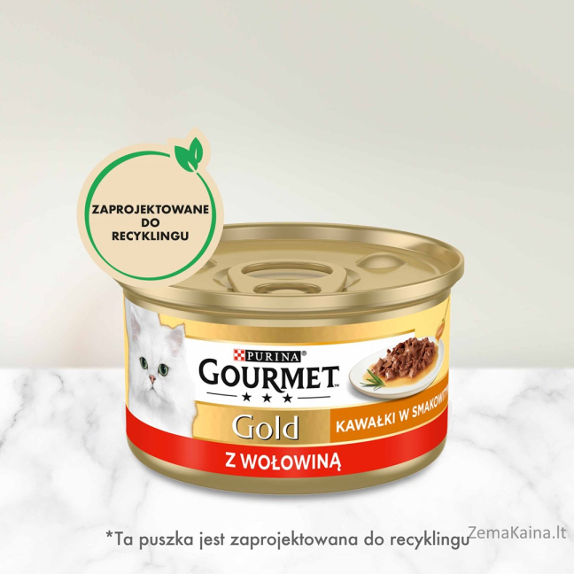 GOURMET Gold Sauce Delight Jautiena - šlapias kačių maistas - 85 g 2