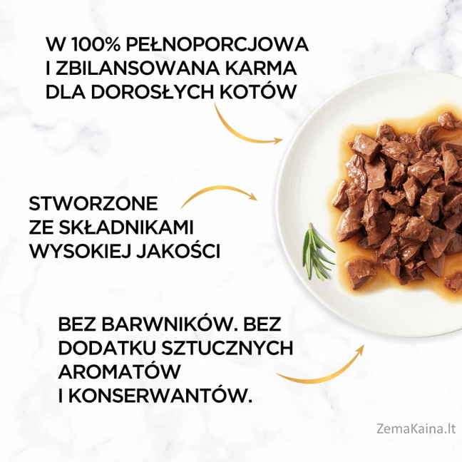 GOURMET Gold Sauce Delight Jautiena - šlapias kačių maistas - 85 g 4