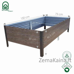 GPPS pakelta lysvė WOODLOOK ruda