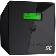 Green Cell UPS08 nepertraukiamo maitinimo resursai (UPS) „Line-Interactive“ 1000 VA 700 W 4 AC išvestis(ys / čių)