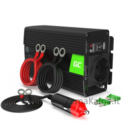 Green Cell INV03DE maitinimo adapteris / inverteris Automatinis / vidinis 500 W Juoda