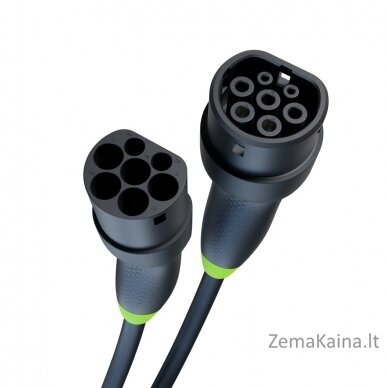 Green Cell EVKABGC02 elektromobilių įkrovimo kabelis Juoda Type 2 3 7 m 6
