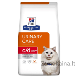 HILL'S PRESCRIPTION DIET Feline c/d Multicare Stress Sausas kačių maistas Viščiukas 1,5 kg