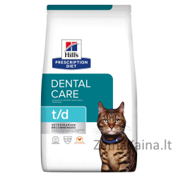 HILL'S PRESCRIPTION DIET Feline t/d Sausas kačių maistas Viščiukas 1,5 kg
