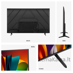 Hisense 43A6N televizorius 109,2 cm (43") 4K Ultra HD Smart TV „Wi-Fi“ Juoda