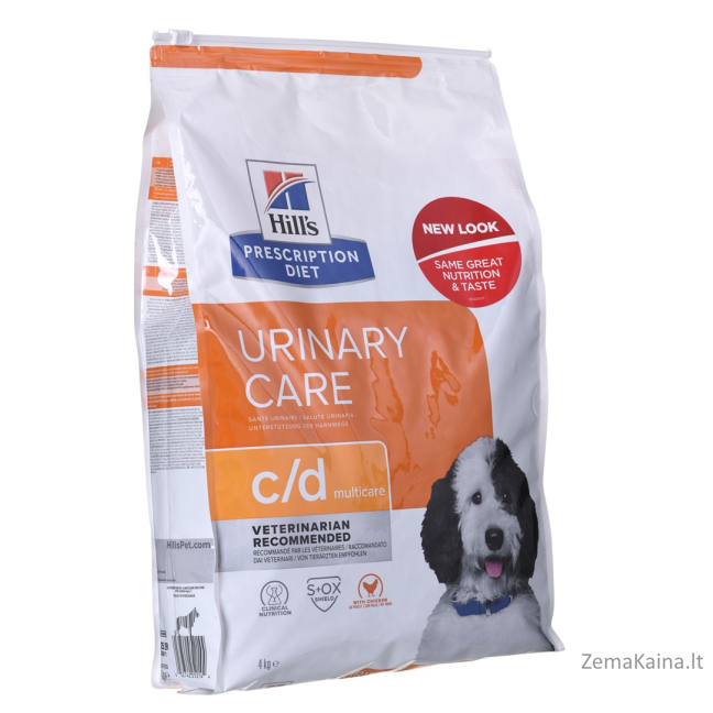 HILL'S PRESCRIPTION DIET Urinary Care Canine c/d Multicare Sausas šunų maistas Viščiukas 4 kg