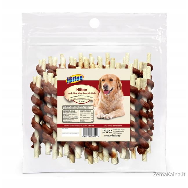 HILTON Beef and Lamb Sticks - dog treat - 500g