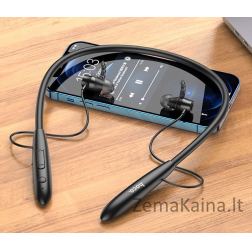 Hoco ES61 Manner Sports Ausinės belaidės ausinės skambučiams / muzikai Bluetooth juodos spalvos