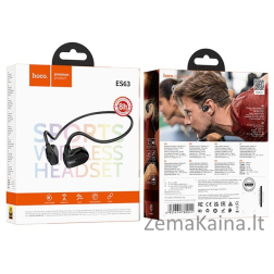 Hoco ES63 Graceful Ausinės Belaidis oro laidumo ryšys / muzika Bluetooth Juoda