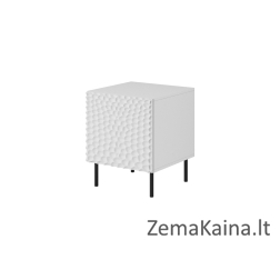 HOLE naktinis staliukas 2 vnt. 44x40,5x53,5 cm baltas matinis