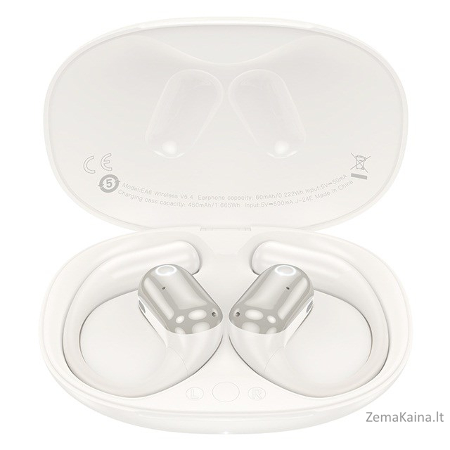Hoco EA6 Ausinės belaidės atviros ausinės Bluetooth ryšys / muzika Balta 1