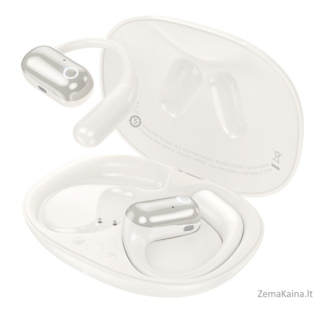 Hoco EA6 Ausinės belaidės atviros ausinės Bluetooth ryšys / muzika Balta