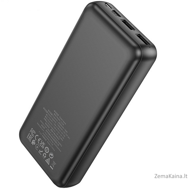 Hoco J123A Powerbank 20 000 mAh juodos spalvos