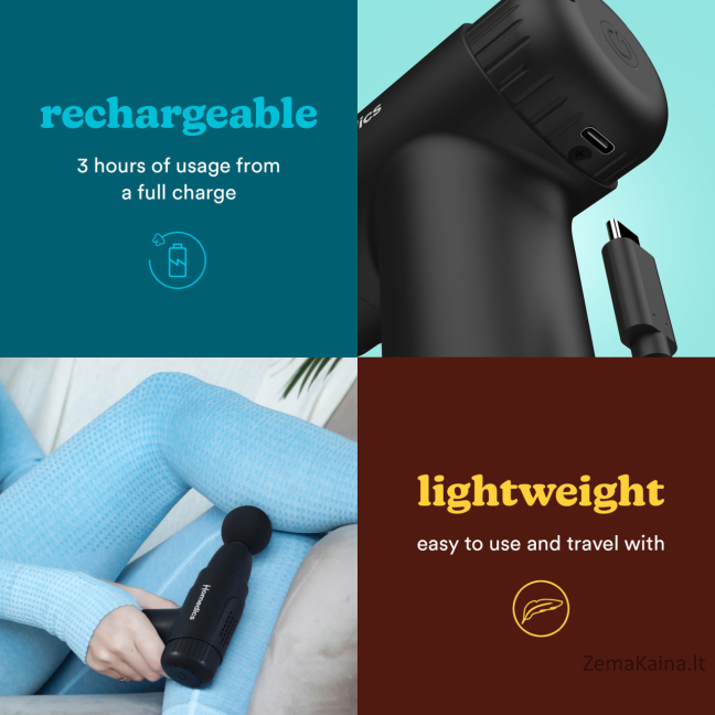 Homedics PGM-45BK NOVO Mini Massage Gun 5