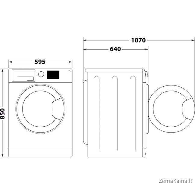 HOTPOINT AQ104D497SD EU/B N skalbyklė 8