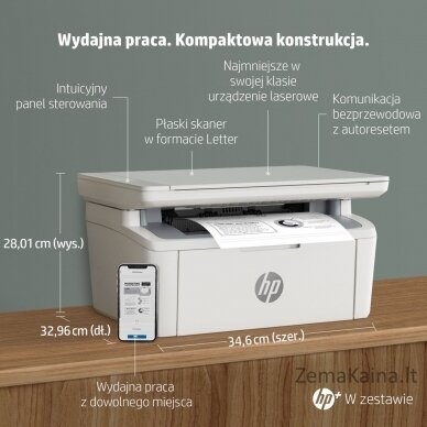 HP LaserJet M140we Lazeris A4 600 x 600 DPI 20 ppm „Wi-Fi“ 20