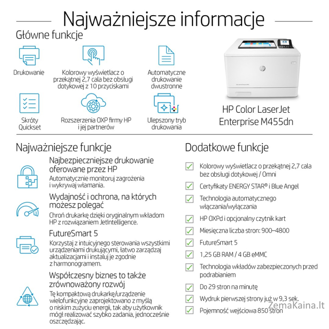 HP Color LaserJet Enterprise M455dn 16
