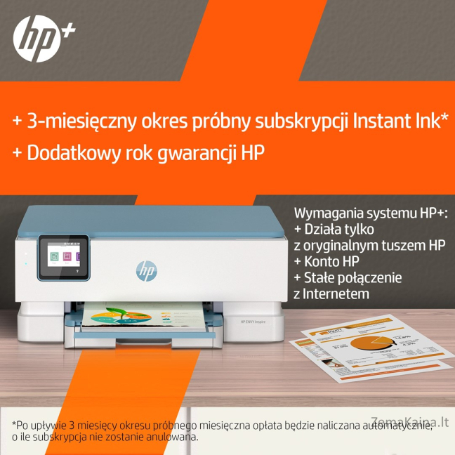 HP ENVY Inspire 7221e Terminis rašalinis A4 4800 x 1200 DPI 15 ppm „Wi-Fi“ 13