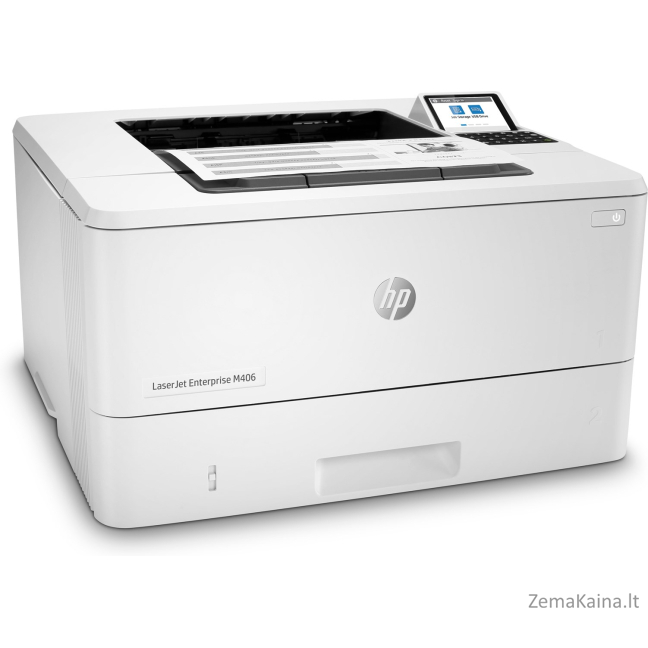 HP LaserJet Enterprise M406dn, Black and white, Spausdintuvas skirtas Business, Print (spausdinti), Compact Size; Strong Security; Two-sided printing; Energy Efficient; Front-facing USB printing 2