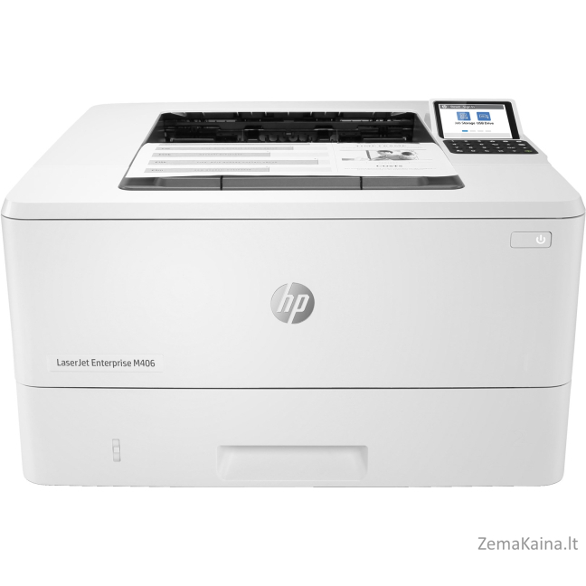 HP LaserJet Enterprise M406dn, Black and white, Spausdintuvas skirtas Business, Print (spausdinti), Compact Size; Strong Security; Two-sided printing; Energy Efficient; Front-facing USB printing