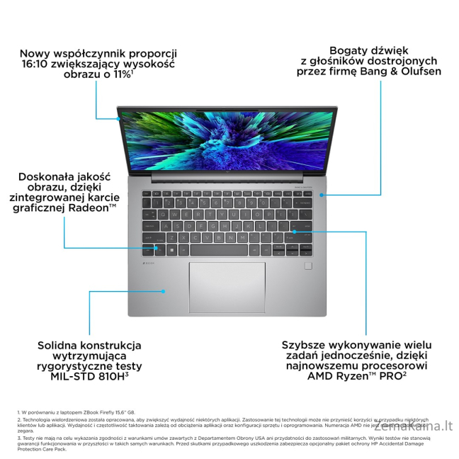 HP ZBook Firefly 14 G10 ? AMD Ryzen™ 5 PRO 7640HS Mobile workstation 35.6 cm (14") WUXGA 16 GB DDR5-SDRAM 512 GB SSD Wi-Fi 6 (802.11ax) Windows 11 Pro Grey 2