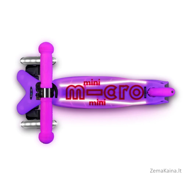 Hulajnoga Mini Micro Deluxe Glow LED Plus Frosty Pink 3
