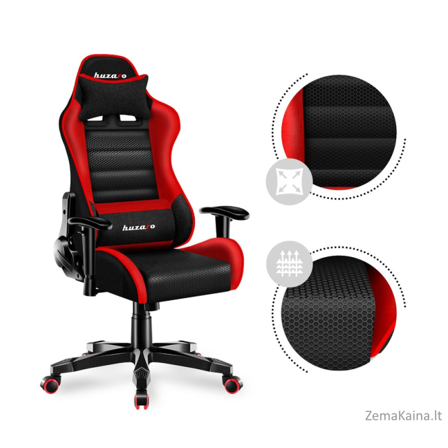 „Huzaro HZ-Ranger 6.0 Red Mesh“ vaikų žaidimų kėdė, juoda ir raudona 6