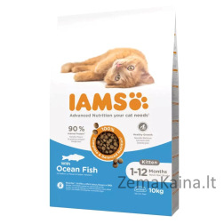 IAMS for Vitality Cat Kitten Ocean Fish - sausas kačių maistas - 10 kg