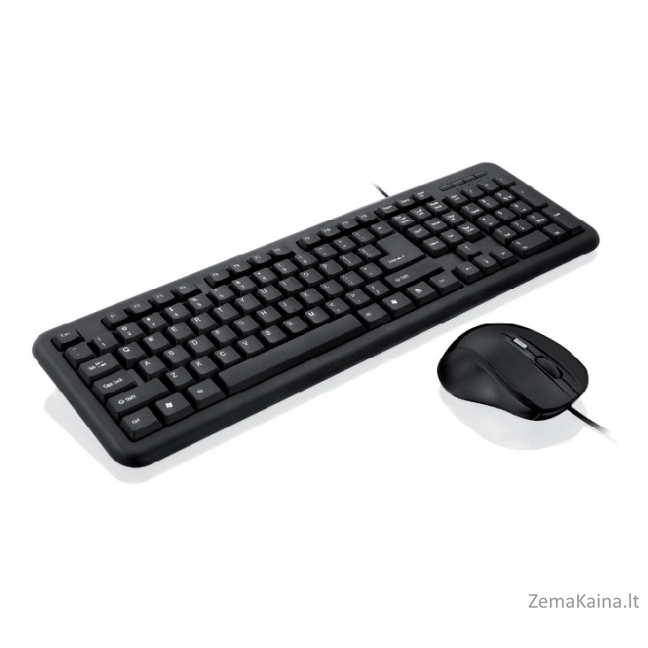 iBox OFFICE KIT II klaviatūra USB QWERTY Anglų Juoda