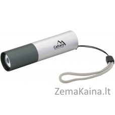 Įkraunamas LED žibintuvėlis Cattara ZOOM SIlver 120lm