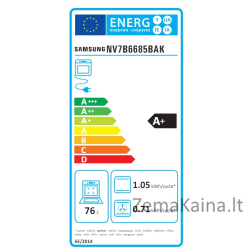 Įmontuojama garinė orkaitė Samsung NV7B6685BAK/U2