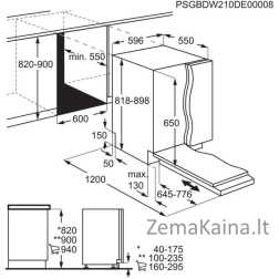 Įmontuojama indaplovė AEG FSB5360CZ