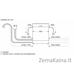 Įmontuojama indaplovė Bosch SMV25AX06E