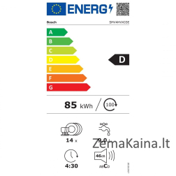 Įmontuojama indaplovė Bosch SMV4HVX03E