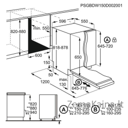 Įmontuojama indaplovė Electrolux EES47310L