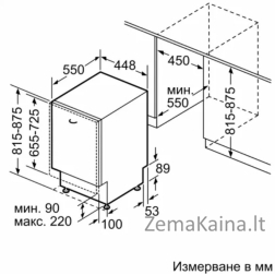 Įmontuojama indaplovė Neff S857YMX02E (45 cm pločio)