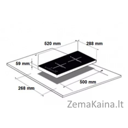 Įmontuojama indukcinė kaitlentė Schlosser BT 352-5M
