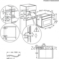 Įmontuojama kompaktinė orkaitė Electrolux EVM8E08V