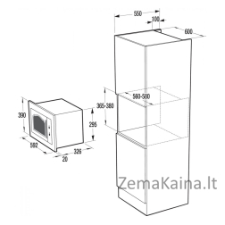 Įmontuojama mikrobangų krosnelė Gorenje BM235CLB