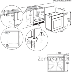Įmontuojama orkaitė Electrolux EOF3H70X