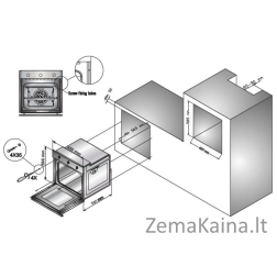 Įmontuojama orkaitė Schlosser OE 459 DTBTL