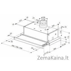 Įmontuojamas gartraukis Faber Flexa NG AM/XA60 315.0635.104